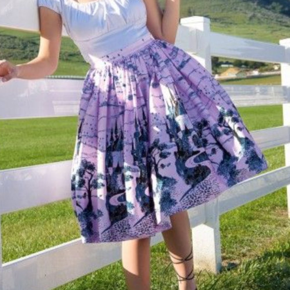 Pinup Couture Pink Jenny Castle Skirt